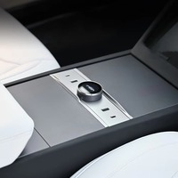 Hub de charge USB Type-C intelligent 4-en-1 pour Tesla Model Y/3, adaptateur de console centrale à charge rapide avec kit de protection de levier de vitesses