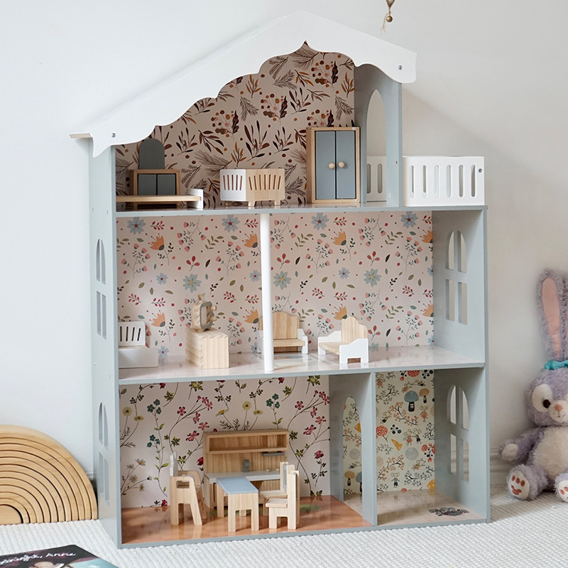 Nordic Style Wooden Three Story Villa