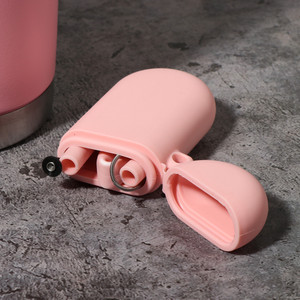 Gấp Silicone BOBA rơm tái sử dụng trà bong bóng bán sỉ phân hủy sinh học uống ống hút đóng mở trường hợp với túi - Product Image 4