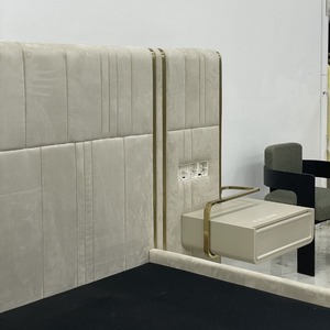 Nhập khẩu thanh lịch Buk khách sạn tấm Murphy sàn gỗ cứng furnitureure nhung người lớn tếch với không gian gia đình Thiết kế GIƯỜNG KHUNG - Product Image 3