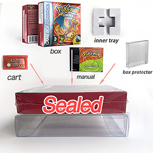 USA FRA EUR NOE ESP ITA RTC 1M Flash Ruby Emerald Leaf Green Fire Red SAPPHIRE set box trey manual <b>Game</b> cartridge for Gba - Product Image 2