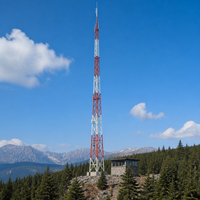Tour d'antenne télescopique push-up pour l'extension du signal radioamateur et Wi-Fi, mât télescopique portable en acier avec trépied