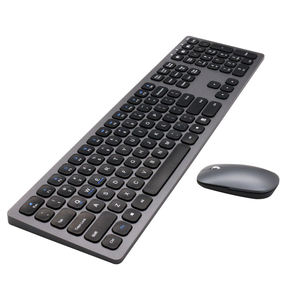 Professional Full Size Multimedia Rechargeable 2.4Ghz Wireless Keyboard and <b>Mouse</b> Combo for PC and Desktop Computer Hot Sale - Product Image 1