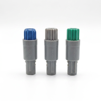Connecteur circulaire Push-Pull autoclavable PC PAG.1P 12 broches mâle à contact plaqué or IP50 6A/10A pour appareils laser de beauté