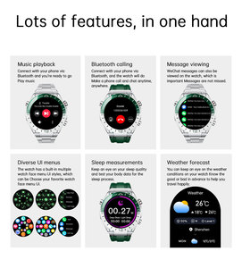 Chất lượng cao sk41 thể thao thông minh đồng hồ đầy đủ Màn hình cảm ứng IP67 không thấm nước BT cuộc gọi NFC alipay thanh toán giấc ngủ nhịp tim từ tính - Product Image 5