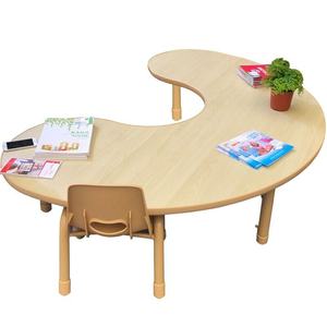 Ensemble de meubles Montessori pour la maternelle, table et chaises en bois massif pour la maternelle, la <span class=keywords><strong>garderie</strong></span>, la maternelle, ensemble de table d'apprentissage pour enfants - Product Image 5