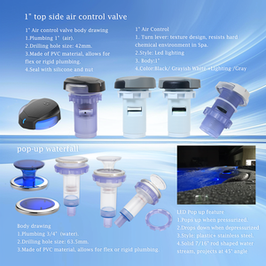 Jacuzzi portable moderne à vente chaude, hydromassage, buse de spa rotative avec 40 jets, massage combiné, faible bruit, vanne de contrôle - Product Image 5