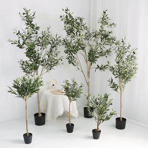 Hot bán tùy chỉnh <span class=keywords><strong>Mini</strong></span> 60 ''80" 100 ''1Meter nhỏ nhân tạo Cây Ô Liu cho vườn trang trí - Product Image 1