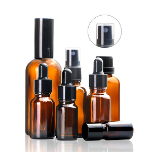 Флакон-капельница для эфирного масла янтарно-коричневого цвета, 5/10/15/20/30/50/100 мл - Product Image 1