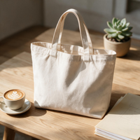 Sac fourre-tout en toile personnalisé avec logo effet argenté imprimé animaux, taille sur mesure, fermeture à poignée, sac de courses