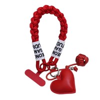 Tali Gantungan Ponsel TOLKA TKHY Model Tahun Baru Bertema Zodiak Merah, Tali Kepang Liontin Hati, Dekorasi Meriah, Logo Dapat Disesuaikan 0cm