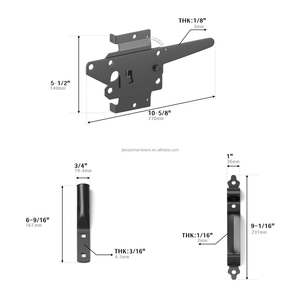 Accessoires de quincaillerie pour porte de clôture Serrure de <span class=keywords><strong>piscine</strong></span> de sécurité Loquet à ressort Clôture en bois Loquet de porte de clôture en vinyle avec poignée pour porte en bois - Product Image 3