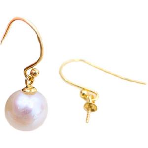 Accesorios de Plata S925 para Perlas DIY, Gancho para Oreja Simple y Dinámico con Cuentas Redondas de 7-9 mm, 21297 - Base Vacía para Piercings de Oreja - Product Image 5