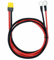Câble d'alimentation professionnel 12/14/16/18AWG en silicone avec connecteur mâle/femelle XT60H et borne à anneau pour l'électronique automobile