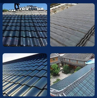 Tuile solaire incurvée à technologie avancée 60W, tuile solaire arquée HJT monocristalline, tuiles solaires BIPV, panneau solaire de toiture coloré
