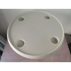White <b>Plastic</b> Round Tabletop for Yachts Boats & RVs 610 mm Diameter - Product Image 1