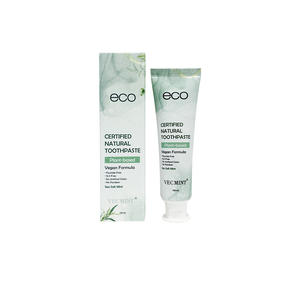 Eco Certified Natural <strong>Toothpaste</strong> - Plant-Based Vegan Formula, Fluoride-<strong>Free</strong>/<strong>SLS</strong>-<strong>Free</strong>, Sea Salt Mint Oral Care (100ml) - Product Image 5