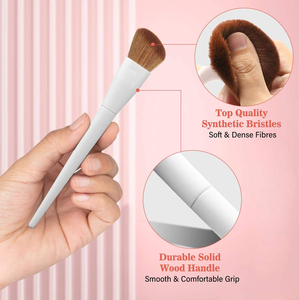 Juego de Brochas de Viaje Profesionales <span class=keywords><strong>Phoera</strong></span> al por Mayor, Kit de Maquillaje Completo para Aplicación de Líquidos, Cremas y Polvos - Product Image 2