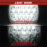 Nouveau projecteur de travail LED 45W 12V pour voiture, phare de camion 7 pouces, éclairage de toit universel pour véhicule tout-terrain, 4500 lumens 6000K