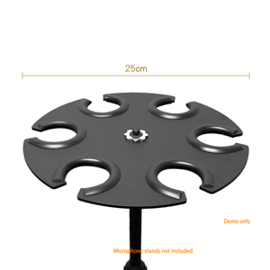 Bandeja de Accesorios para Micrófonos K-301-1B de Instalación Rápida, Puede Contener 6 Micrófonos - Product Image 2