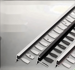 Universelle Aluminium-Kantenleiste Schlankes Profil Aluminium-Fliesenleiste für Holz- und Fliesenböden Schwellen und Rechtwinklige Ecken - Product Image 5