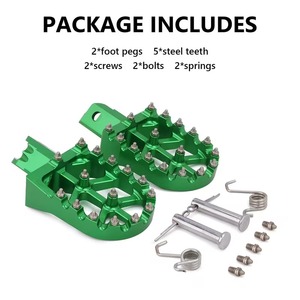 Repose-pieds universels en acier inoxydable pour moto CNC KX KLX 50-125cc BT200X Mini Bike SSR Apollo RFZ TaoTao Lifan Kayo Coolster - Product Image 4