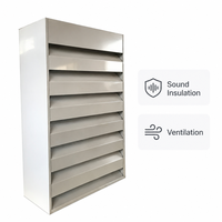 Grille acoustique anti-corrosion pour la réduction du bruit, grille insonorisante pour salle de transformateur, grille de ventilation pour mur extérieur de bâtiment