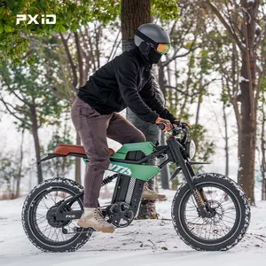 PXID MANTIS P6 Electric Bike 20 Inch Fat Tire Road And All Terrain Electric Mountain Bike