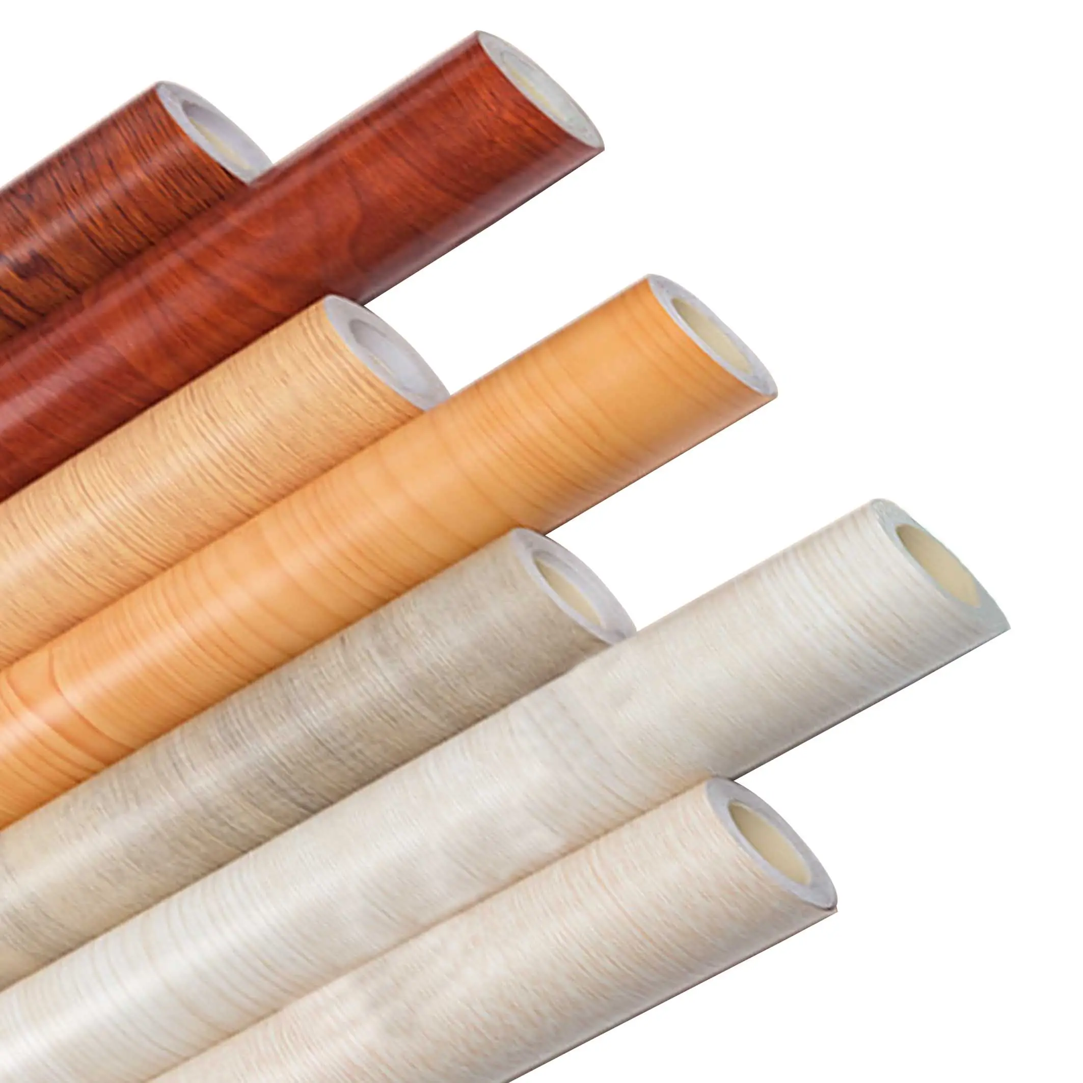 Pellicola in PVC antistatica con texture di legno ecologica in legno con venature di vinile foglio di plastica