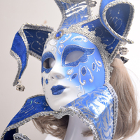 Masque de fête de mascarade intégral, masque vénitien de luxe, masque de carnaval, accessoire artisanal pour fête costumée