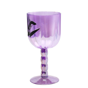Cheap wholesale halloween purple plastic wine glasses without foot - Product Image 2
