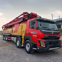Pompe à béton Sany d'occasion sur châssis Volvo 2020 Euro V, faible nombre d'heures de fonctionnement, entièrement révisée, prête pour la construction mondiale