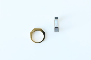 แหวนรุ่น Ring02 สีเหลือง ทอง 14K เพชร เครื่องประดับขายส่ง ผู้ผลิตเครื่องประดับชั้นดี แหวนร่วมสมัยแบบสั่งทำ ผู้ผลิตแบบ OEM ODM - Product Image 4
