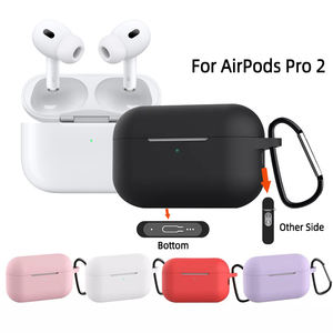 Vente en gros d'usine, coque d'écouteurs en silicone d'origine, étuis souples pour Airpods <span class=keywords><strong>3</strong></span> <span class=keywords><strong>2</strong></span> Pro, coque pour Airpods Pro <span class=keywords><strong>2</strong></span> - Product Image 1
