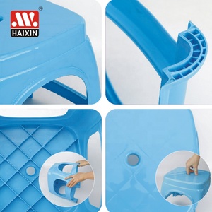 Haixin BPA free haixing 3 <span class=keywords><strong>dimensioni</strong></span> plastica rossa a buon mercato moderno quadrato sgabello alto sedia da toilette <span class=keywords><strong>sgabelli</strong></span> da <span class=keywords><strong>cucina</strong></span> - Product Image 2