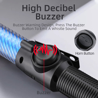 Lampe torche LED rechargeable haute performance YJ11 pour le camping, 4 niveaux de luminosité, clignotement rouge/bleu, brise-vitre d'urgence, laser