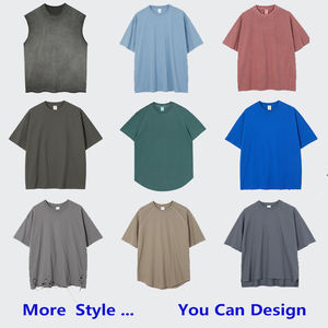 Camiseta de <span class=keywords><strong>hombre</strong></span> con logotipo de marca personalizado 100% algodón High Street Tee Hip Hop de talla grande camisetas con hombros caídos para <span class=keywords><strong>hombre</strong></span> de gran tamaño - Product Image 4