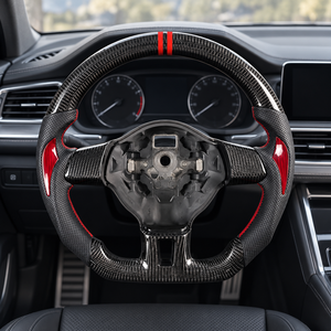 Volante Deportivo Popular de Fibra de Carbono Forjada y Cuero para Volkswagen Golf6/MK6 GTI R Polo Passat Scirocco Jetta CC Touran Beetle - Product Image 3