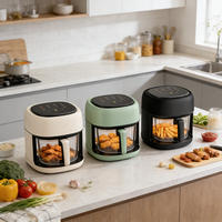 Four à air chaud électrique moderne multifonction grande capacité sans huile avec écran LCD et écran tactile numérique