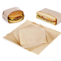 Cire de qualité alimentaire, Gadgets de cuisine, papier d'emballage, résistant à l'eau, pour le pain, frites et Sandwich, 1 pièce