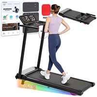 Caminadora Plegable Eléctrica Portátil de Nuevo Diseño para Debajo del Escritorio con Prueba de Frecuencia Cardíaca para Ejercicio en Casa