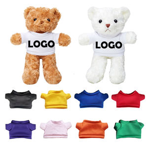गर्म बिकने वाले थोक सस्ते प्रोमोशनल वैयक्तिकृत उपहार प्यारा भरवां आलीशान कस्टम लोगो टी-शर्ट टेडी बियर - Product Image 5
