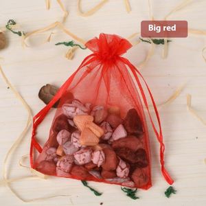Sacs à bijoux en organza transparent TianRui HY-1188 en gros, sacs à cordon personnalisés en gaze unie recyclable pour emballage cadeau et bonbons - Product Image 6