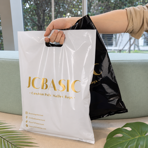 Bolsas de Regalo Personalizadas con Logotipo, Bolsas de Compras de 12'' x 15'' con Asas Troqueladas para Regalos, Bolsas de Plástico con Logotipo Propio - Product Image 1
