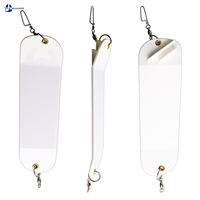 Plaque de plongée pour la pêche à la traîne, en ABS blanc, pour bateau, pêche en haute mer du saumon et de la truite, kit d'accessoires de contrôle de la profondeur
