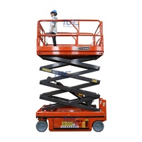 Élévateur à ciseaux électrique mobile hydraulique pour homme, plate-forme élévatrice autopropulsée pour le travail aérien, 6m, 8m, 10m, 12m, 14m