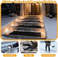 Tapis chauffant pour allée de voiture, extérieur, antidérapant, étanche IP54, robuste, 11 pouces x 30 pieds, 1500W, 110V