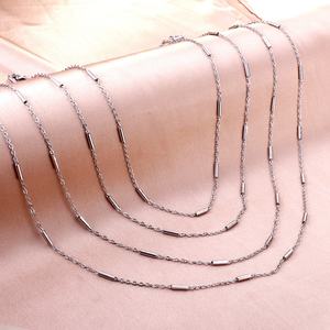 Chaîne de collier en acier inoxydable 0,4*45-55 cm pour femmes, accessoires de collier, chaînes, machine à fabriquer des chaînes en or, bijoux - Product Image 4