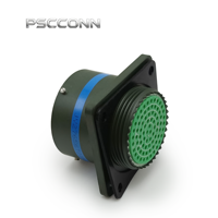 Connecteur circulaire à bride carrée PSCCONN D38999 Série Supérieure I JY27656T21B35SN, Prise d'alimentation femelle haute densité 79 broches