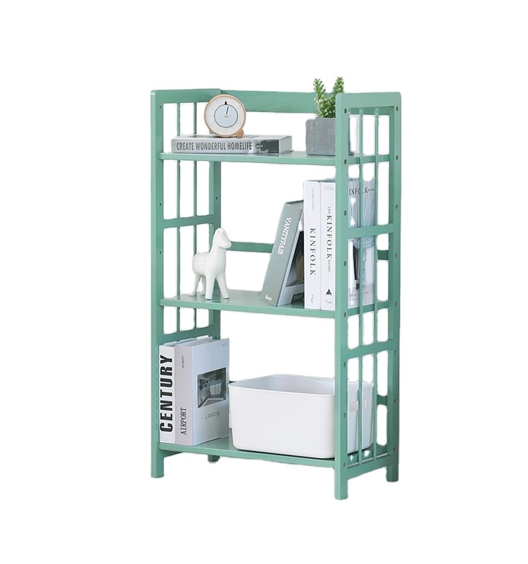 Modern Design Bamboo floor book shelves library books racks